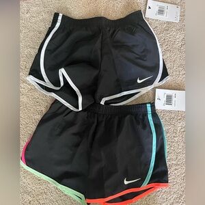 NWT Nike Kids Black Shorts with Color Accents